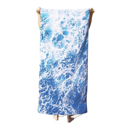 YZDKR Badehandtuch Mikrofaserdecke, schnell trocknende Strandtücher, übergroßes 88,9 x 180 cm großes Drucktuch, super saugfähige Pool-Handtuchdecke(A) von YZDKR