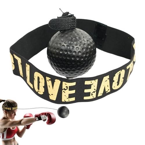 Yabauuop Box-Reflexball, Box-Trainingsball Mit Verstellbarem Kopfband, Box-Trainingsball Für Erwachsene/Kinder, Boxausrüstung Für Training, Hand-Augen-Koordination Und Fitness von Yabauuop