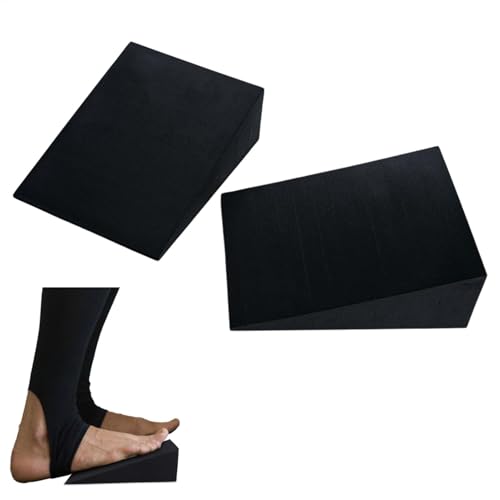 Yabauuop Squat Wedge Blocks, Schrägbrett für Kniebeugen,Yoga-Schaumstoff-Keil, Waden-Stretch-Keil - Rutschfeste Fitness-Schrägbretter, Fußdehnungskeilblock für Plantar-, Fersen- und Fußdehnung von Yabauuop