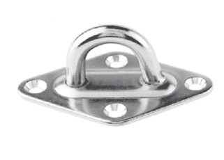Mastplatte, 60x36mm, 16x13mm Mastplatte, 60x36mm, 16x13mm von Yacht Steel