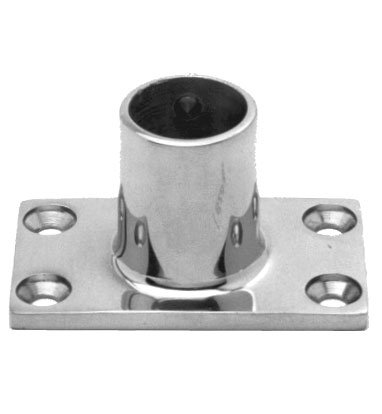 Relingfuß 90° 22mm, 78x43mm Relingfuß 90° 22mm, 78x43mm von Yacht Steel
