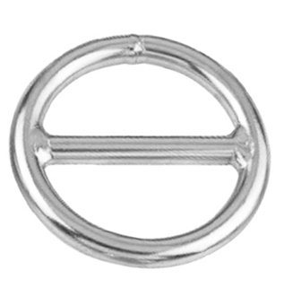 Yacht Steel Ring mit Steg, Edelstahl, 10mm, 60mm von Yacht Steel