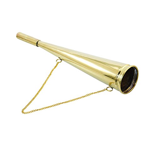 Yacht Steel Signalhorn, 330mm, mit Kette, Messing poliert Yacht Steel Signalhorn, 330mm, mit Kette, Messing poliert von Yacht Steel