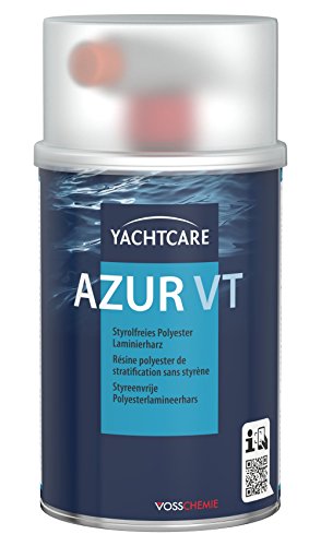 Yachtcare Azur VT Laminierharz inkl. Härter Polyesterharz, blau, 1KG von Yachtcare