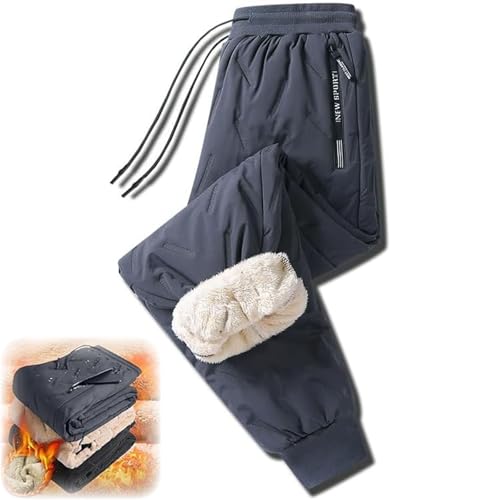 Yaepoip Unisex Thermohose, Magulo Thermohose, Thermohose Herren Winter, Egal Bei Welchem Wetter, Unisex Thermo Hose Kuschelig Weich, Gemütlich (8XL,Grau-A) von Yaepoip