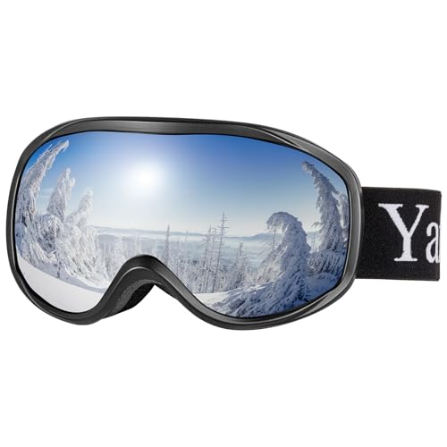 Yafaca Skibrille für Damen Herren, Anti-Beschlag Snowboardbrille mit Dual Lens, UV 400 Schutz Skibrille für Brillenträger, Kompatibler Helm Skibrille für Kinder Jungen Mädchen Yafaca Skibrille für Damen Herren, Anti-Beschlag Snowboardbrille mit Dual Lens, UV 400 Schutz Skibrille für Brillenträger, Kompatibler Helm Skibrille für Kinder Jungen Mädchen von Yafaca