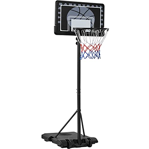 Yaheetech Basketballständer Höheverstellbare Basketballkörbe mit Rollen Tragbare Basketballanlage Standfuß mit Wasser oder Sand befüllbar Korbanlage für Indoor/Outdoor, 75,5 × 56,5 × 219-249 cm Yaheetech Basketballständer Höheverstellbare Basketballkörbe mit Rollen Tragbare Basketballanlage Standfuß mit Wasser oder Sand befüllbar Korbanlage für Indoor/Outdoor, 75,5 × 56,5 × 219-249 cm von Yaheetech
