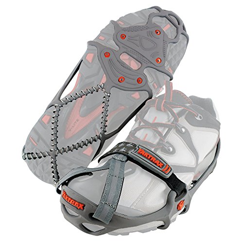 Yaktrax Pro Run Eis & Schnee Griffe für Laufschuhe, 3mm Hartmetall Schuhkrallen & Eisspikes, Unisex, Grau, XL Yaktrax Pro Run Eis & Schnee Griffe für Laufschuhe, 3mm Hartmetall Schuhkrallen & Eisspikes, Unisex, Grau, XL von YakTrax