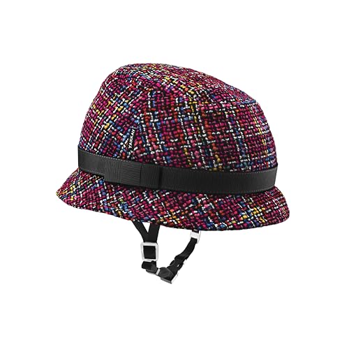 YAKKAY Pink Jazz Cover + Helm | Größe L | Fahrradhelm Mütze & Smart Two Fahrrad Helm Set | Öltuch Helmmütze für Damen & Herren | Tauschbarer Helmüberzug aus beschichteter Baumwolle YAKKAY Pink Jazz Cover + Helm | Größe L | Fahrradhelm Mütze & Smart Two Fahrrad Helm Set | Öltuch Helmmütze für Damen & Herren | Tauschbarer Helmüberzug aus beschichteter Baumwolle von Yakkay