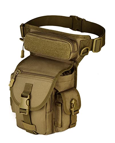 Yakmoo Taktische Militärische Beintasche Molle System Hüfttasche wasserdichte Gürteltasche Beinbeutel für Outdoors von Yakmoo