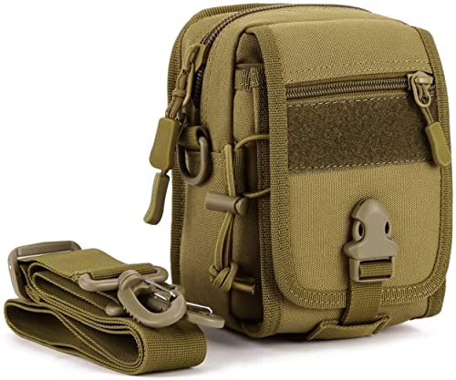 Yakmoo Taktische Militärische Handytasche Schultertasche Molle System Wasserdicht Hüfttasche Chest Sling Pack Crossbody Bag Umhängetasche Zubehör für den Rucksack für Outdoors von Yakmoo