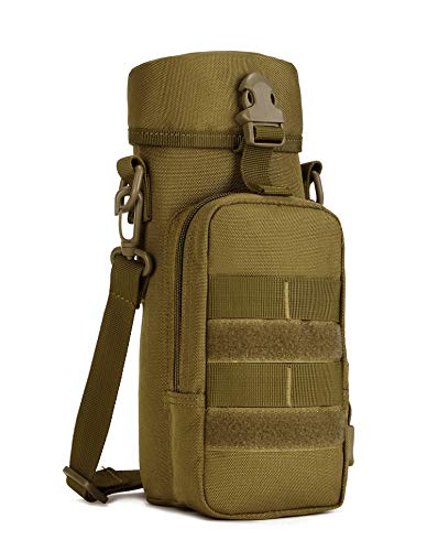 Yakmoo Taktischer Flaschenhalter Wasserdichter Trinkflaschenbeutel 800ml Molle System 1000D Nylon Wasserflaschenhalter Bottle Carrier für Outdoors von Yakmoo