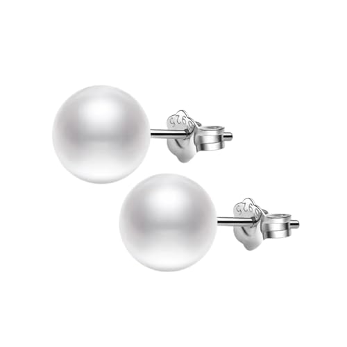 925 Hochwertige Schmuckperle Ohrstecker für Frauen Daily Wear Ohrstecker 14Mmpearl von Yaleneday