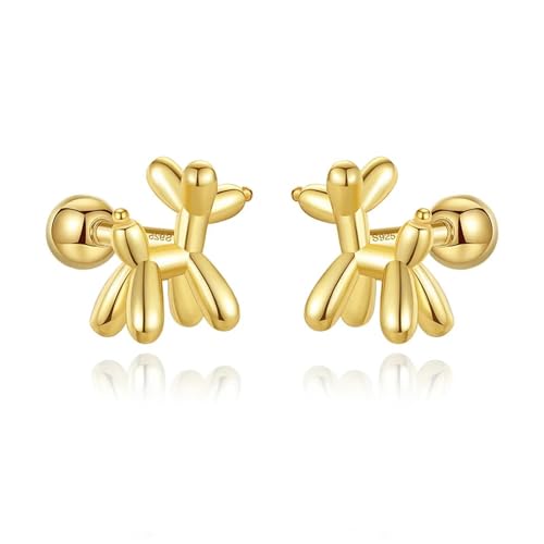 Yaleneday 925 Modische Sweet Screw Ohrstecker für Frauen Hochzeitsfeier High Jewelry Gold von Yaleneday