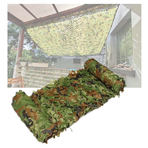 Camo Tarnnetz 210D Oxford Camouflage Netz 2x4.0M 2x8M 3x5M 4x7M 5x8M 6x8M 10x10M Sonnenschutz Bundeswehr Tarnung Netzs für Jagd Garten Camping Abdeckung Dekoration Tarnung(Größe:1.5 x 6m (4.92 x 19.69 von Yaloy