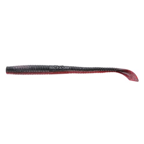 Gary Yamamoto Kut Tail Wurm Wurm Rot/Schwarz Laminat, 10,2 cm, 20 Stück von Yamamoto