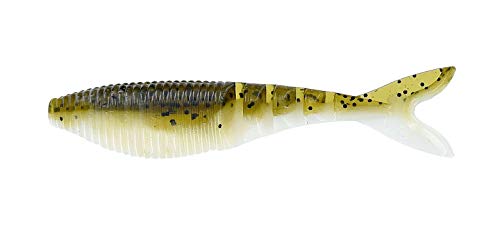 Gary Yamamoto Zako Swimbait 10,2 cm, 6 Stück, grüner Kürbis mit schwarz/weiß Gary Yamamoto Zako Swimbait 10,2 cm, 6 Stück, grüner Kürbis mit schwarz/weiß von Yamamoto