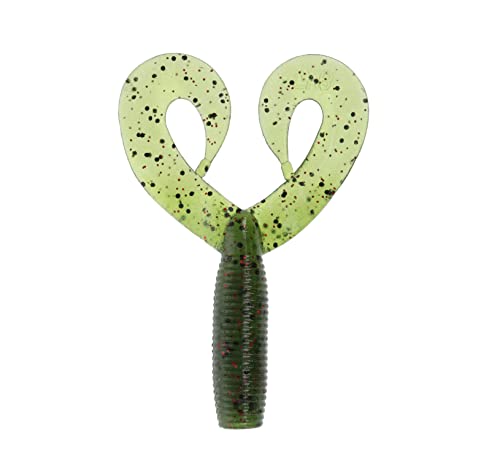 Yamamoto Double Tail Grub Jig-Anhänger, Wassermelone Blake Rot, 4-Inch Yamamoto Double Tail Grub Jig-Anhänger, Wassermelone Blake Rot, 4-Inch von Yamamoto