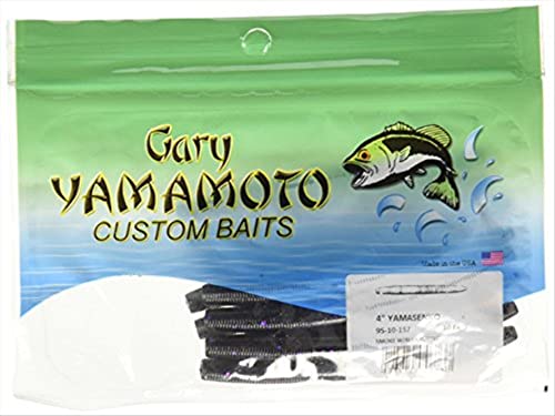 Yamamoto Senko Smoke mit schwarzer und violetter Flocke, 10,2 cm, 10 Stück Yamamoto Senko Smoke mit schwarzer und violetter Flocke, 10,2 cm, 10 Stück von Yamamoto