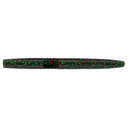 Yamamoto Senko Wassermelone mit roter und grüner Flocke, 10,2 cm, 10 Stück Yamamoto Senko Wassermelone mit roter und grüner Flocke, 10,2 cm, 10 Stück von Yamamoto