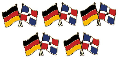 5er Pack Deutschland - Dominikanische Republik Freundschaftspin Yantec Pin Flagge 5er Pack Deutschland - Dominikanische Republik Freundschaftspin Yantec Pin Flagge von Yantec Pins