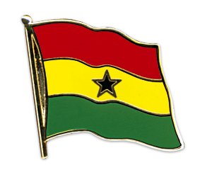 Yantec Flaggenpin Ghana Pin Flagge von Yantec® Pins