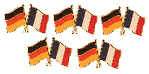 Yantec Pins 5er Pack Deutschland - Frankreich Freundschaftspin Flagge Yantec Pins 5er Pack Deutschland - Frankreich Freundschaftspin Flagge von Yantec Pins