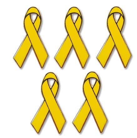 Yantec Pins 5er Pack Gelbe Schleife Ribbon Anstecknadel Yantec Pins 5er Pack Gelbe Schleife Ribbon Anstecknadel von Yantec Pins