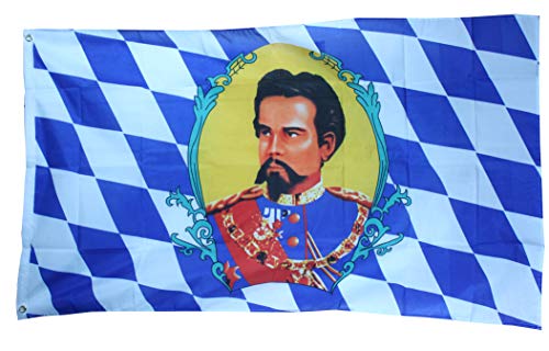 Yantec Outdoor - Hissflagge Bayern König Ludwig 90 * 150 cm Flagge Yantec Outdoor - Hissflagge Bayern König Ludwig 90 * 150 cm Flagge von Yantec