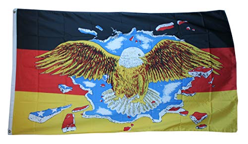 Yantec Outdoor - Hissflagge Deutschland mit breitem Adler 90 * 150 cm Flagge Yantec Outdoor - Hissflagge Deutschland mit breitem Adler 90 * 150 cm Flagge von Yantec