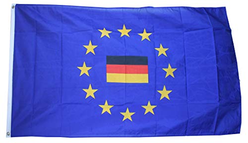Yantec Outdoor - Hissflagge Europa mit Deutschland 90 * 150 cm Flagge Yantec Outdoor - Hissflagge Europa mit Deutschland 90 * 150 cm Flagge von Yantec