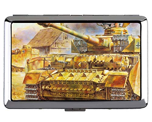 Zigarettenetui für 14 Zigaretten Military Panzer IV Business Credit ID-Kartenhalter von Yanteng