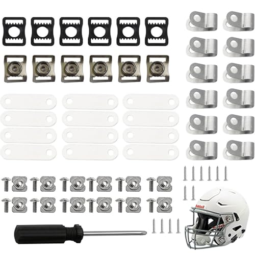 Hockey Helm Repair Kit (68pcs) professionelles Fußball -Helm -Reparatur -Kit umfassende Fußball -Helm -Helm -Hardware -Hardware -Kit für Jugendhockey -Baseball -Eishockeysport, Hockey Helm Repair Kit von Yaoliucp