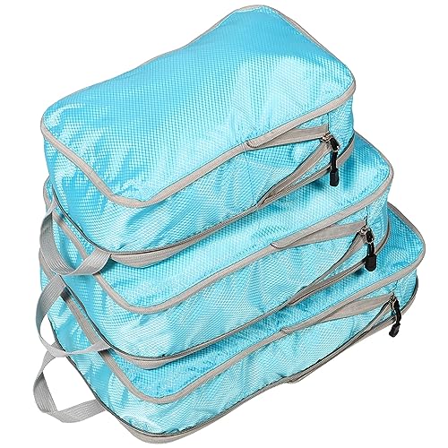 Yardenfun 3 Stück Kofferorganizer Packbeutel Leichte Reise Aufbewahrungstaschen Mit Kompression Für Optimalen Platz Im Reisekoffer Ideal Für Kleidung Schuhe Und Reisezubehör von Yardenfun