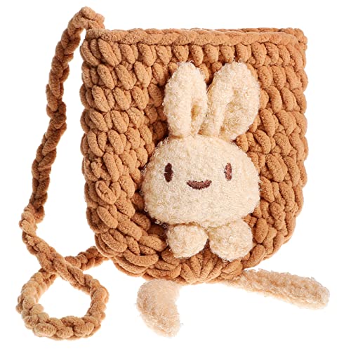 Yardenfun Wolltasche Geldbörsen Für Mädchen Häschen-münztaschen Osterhasenbeutel Kinder Geldbörse Mini-umhängetasche Kindergeldbörse Hase Handtasche Mädchen Geldbörsen Reisetaschen Polyester von Yardenfun