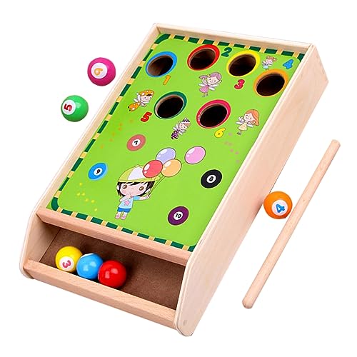 1 Satz Tischtennis Kinderspielzeug Kleinkindspielzeug Korbball Babybälle Billardtisch Spielmatte Poolspielzeug Kleinkinder Billard- Für Draußen Hölzern Green Yardwe von Yardwe