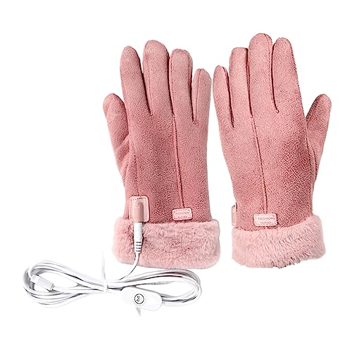 1 Satz USB beheizbare Handschuhe USB beheizte Handschuhe winterhandschuhe mit heizung Lederhandschuh Beheizbare Handschuhe aus Leder Handschuhe für Männer Batterien Heizhandschuhe von Yardwe