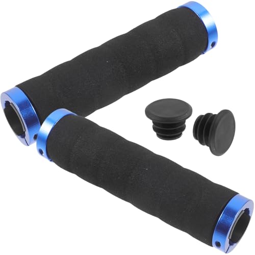 Yardwe 1 Paar Fahrradgriff Rennrad Versorgung handhaben Gaspedal Radfahren Gestell Bike Grips fahradlenker Bike Accessories Outdoor-Fahrradzubehör Fahrrad Lenker Abdeckung Metall Blue von Yardwe