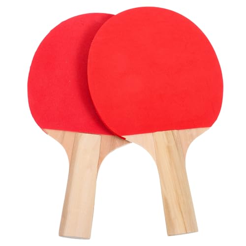 Yardwe 1 Paar Tischtennisschläger Aus Holz Trainingsschläger Für Tischtennis Sport-tischtennisschläger Kinder Fledermäuse Tischtennisschläger in Standardgröße Robuste Tischtennisschläger von Yardwe