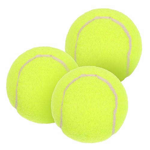 Yardwe 1 Satz Badminton Schläger Üben Essiggurke Schaumstoff-tennisbälle Tennis Tennistraining Tennis Ball Tennis Versorgung Übungsball Outdoor- Tragbare Kugel Gummi 3st von Yardwe