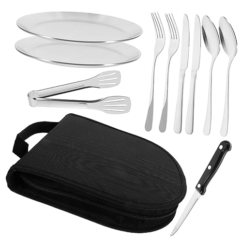 Yardwe 1 Satz Besteck-Organizer Utensil Löffel Und Gabeln Platte Geschirr Tablett Gabeln Besteck Gabelschneider Löffel Edelstahlbesteck Besteck Aus Metall Kaffeelöffel Rostfreier Stahl von Yardwe