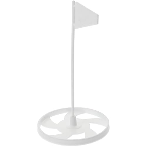 Yardwe 1 Satz Golf-Putting-übungen Putting-zubehör Für Den Hinterhof Golfzubehör Golflochpokal Und Flagge Golfschläger Aus Kunststoff Golf-übungsstöcke Rasen Setzen Weiß Plastik von Yardwe