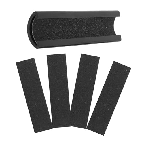 Yardwe 1 Satz Lederreparaturwerkzeuge Schleifen Gestalter Etikett Pool-Stick Scooter Griptape TIPP Billard zubehör Billard-Queue-Spitzen-Kit Cue-Tip-Reparatur-Trimmer Plastik Black von Yardwe