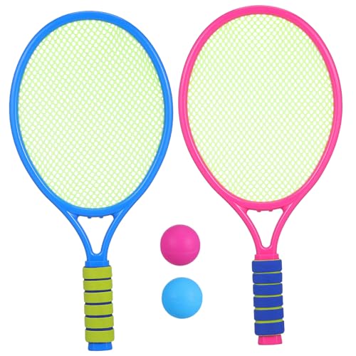 Yardwe 1 Set Tennis Racket Im Cartoon Stil Für Lustige Outdoor Aktivitäten Praktisches Fitnessgerät Für Mit Zufälliger Farbwahl Netz Racket Stil von Yardwe