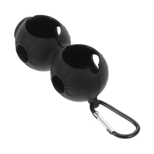 Yardwe 2 Golfclip Golf zubehör golfzubehör Golftaschenhalter Aufbewahrungstasche für Golfbälle Schlüsselanhänger mit Golfballhalter Halter für Golfbälle Golfballhülle Kieselgel Black von Yardwe