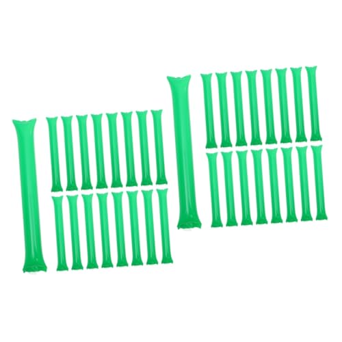 Yardwe 2 Sätze Aufblasbarer Stock Neon-partyzubehör Spielstock Leuchtstab Aufblasbarer Poolsitz Jumbo Pick-up-Sticks-Spiel Nudel Pool-basketballkorb Maschine Lärm Green Sport 40 Stück * 2 von Yardwe