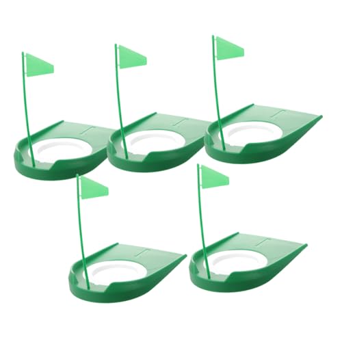 Yardwe 2 Sätze Golf-Putting-Scheibe Klebriger Golfprofi Golfausrüstung Golffahrer Golfball Golfbuggy Golf-Tee Golf-ausrichtungsstab Golfschwungtrainer Golf-Putter Green Abs 5 Stück * 2 von Yardwe