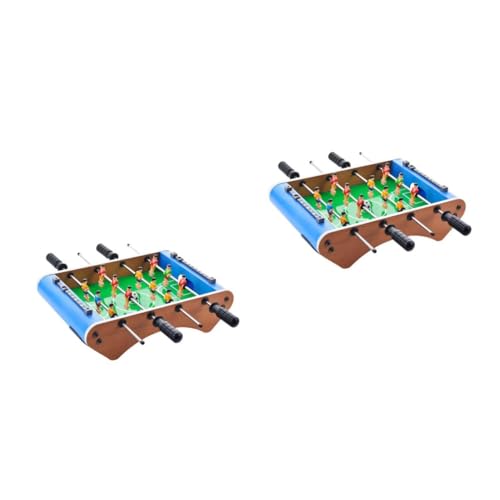 Yardwe 2 Sätze Kickermaschine -Tischspiel Tischfussball Mini-Fußball interaktives kinderspielzeug Desktop-Fußballspielzeug Doppel-Fußballspiel- Rostfreier Stahl von Yardwe