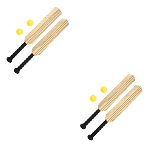 Yardwe 2 Sätze Schläger-Cricket-Set kinderspielzeug baseballschläger Sportspielzeug Baseball-Set Mini-Kugel Baseball-T-Shirt Schläger für Baseball Vintage Baseball-Trainingsschläger Eva von Yardwe