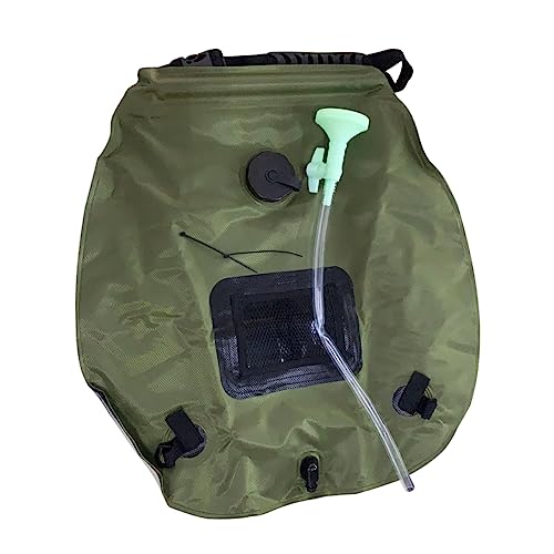 Yardwe 20L Solar Camping Dusche Tasche Outdoor Reise Duschbeutel Mit Solarbeheiztem Wasser Tragbar Für Wandern Camping Und Freizeitaktivitäten Armeegrün von Yardwe